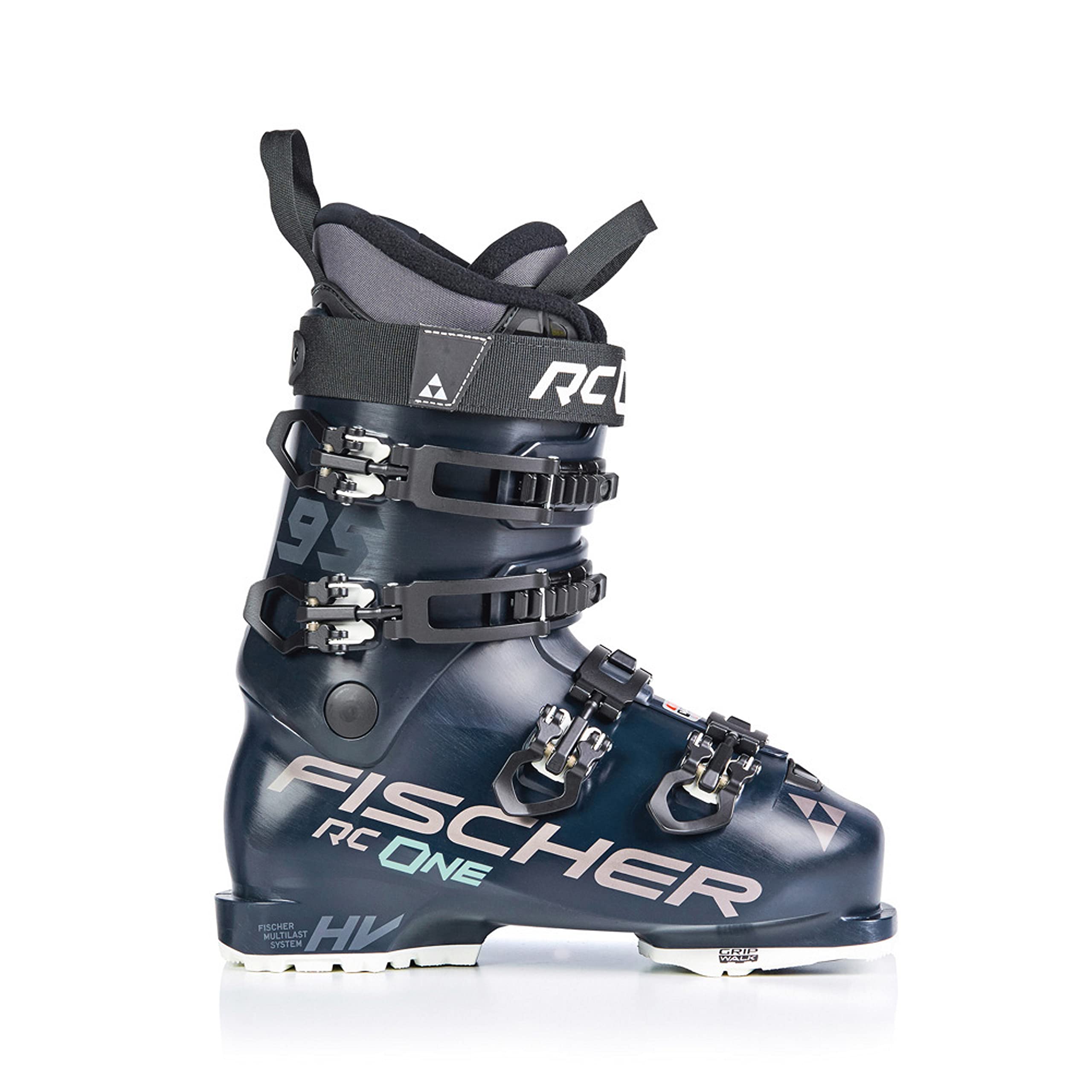 Fischer RC ONE 95 Vacuum Walk Alpine Ski Boots - Lightweight & Comfortable for Men & Women - Blue/Blue/Blue - Size 25.5 - Perfect for Backcountry Skiing & Winter Hiking Adventures