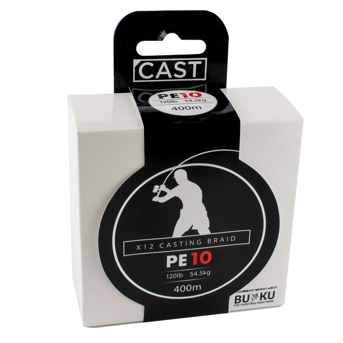 Premium Cast Buku Casting Braid X12 - Strong & Durable Fishing Line for Saltwater & Freshwater - Perfect for Surf Fishing, Pier Casting & Offshore Angling