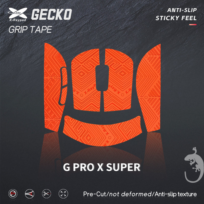 Gecko Grips for Logitech G Pro X Superlight & Superlight 2 - Pre-Cut Gaming Mouse Grip Tape | Enhanced Control for FPS, MOBA & Esports