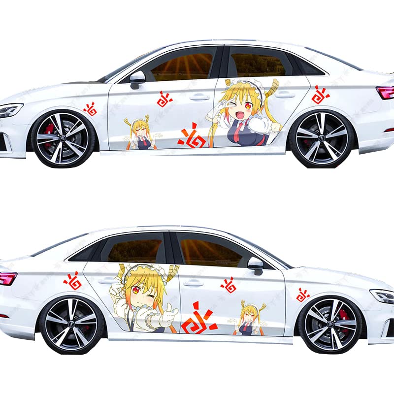 Anime Stickers - Miss Kobayashi's Dragon Maid Tōru - Waterproof Car & Door Decals for Vehicles & Home Decor