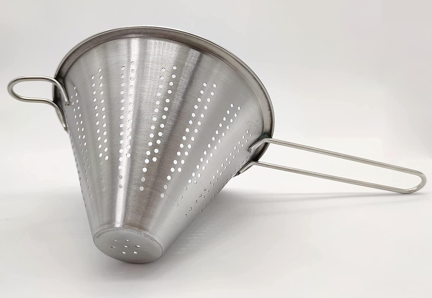 Premium Stainless Steel Kitchen Strainer - 16cm Fine Mesh Colander for Pasta, Vegetables & Fruits | Durable & Rust-Proof | Ideal for Cooking, Baking & Food Prep | Space Home Silver Strainer