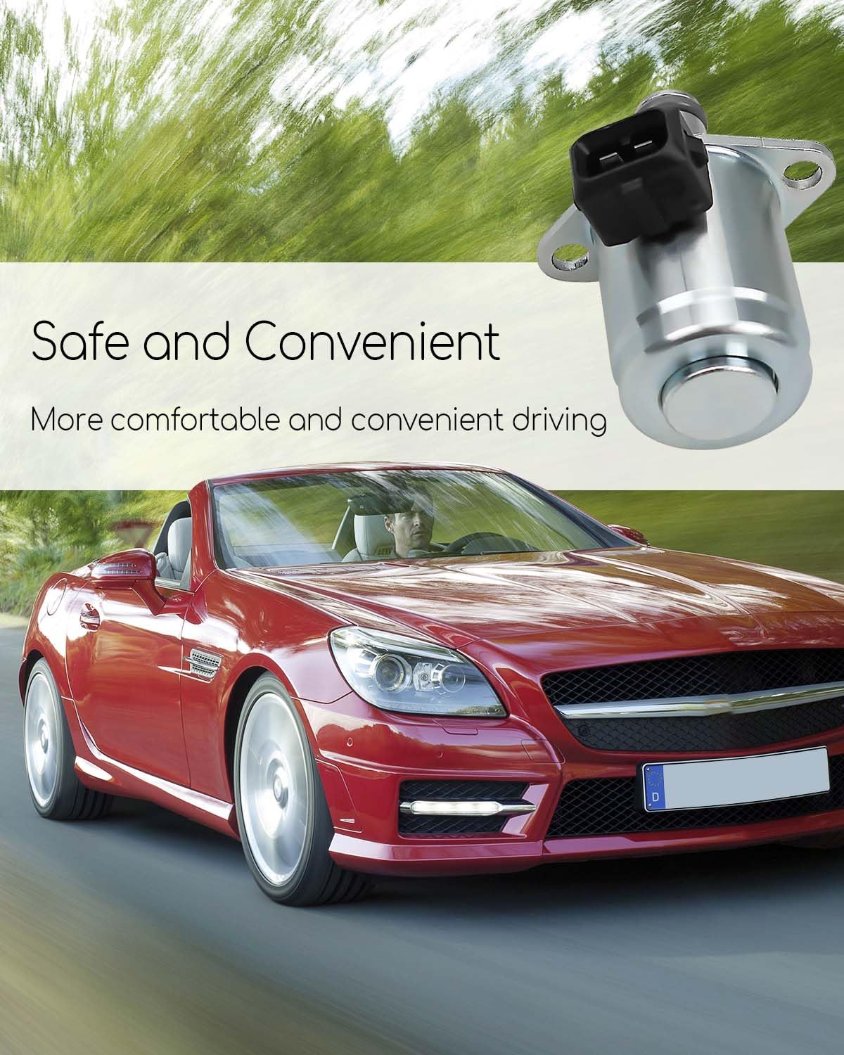 Mercedes Benz Power Steering Proportioning Solenoid Valve - Compatible with W164 W204 CL600 CLK500 ML450 Models - Replaces A2114600984 2114600984 A2114600884 2114600884 - Improves Steering Response & Speed Control - Perfect for Smooth Highway Driving & Precise Parking Maneuvers
