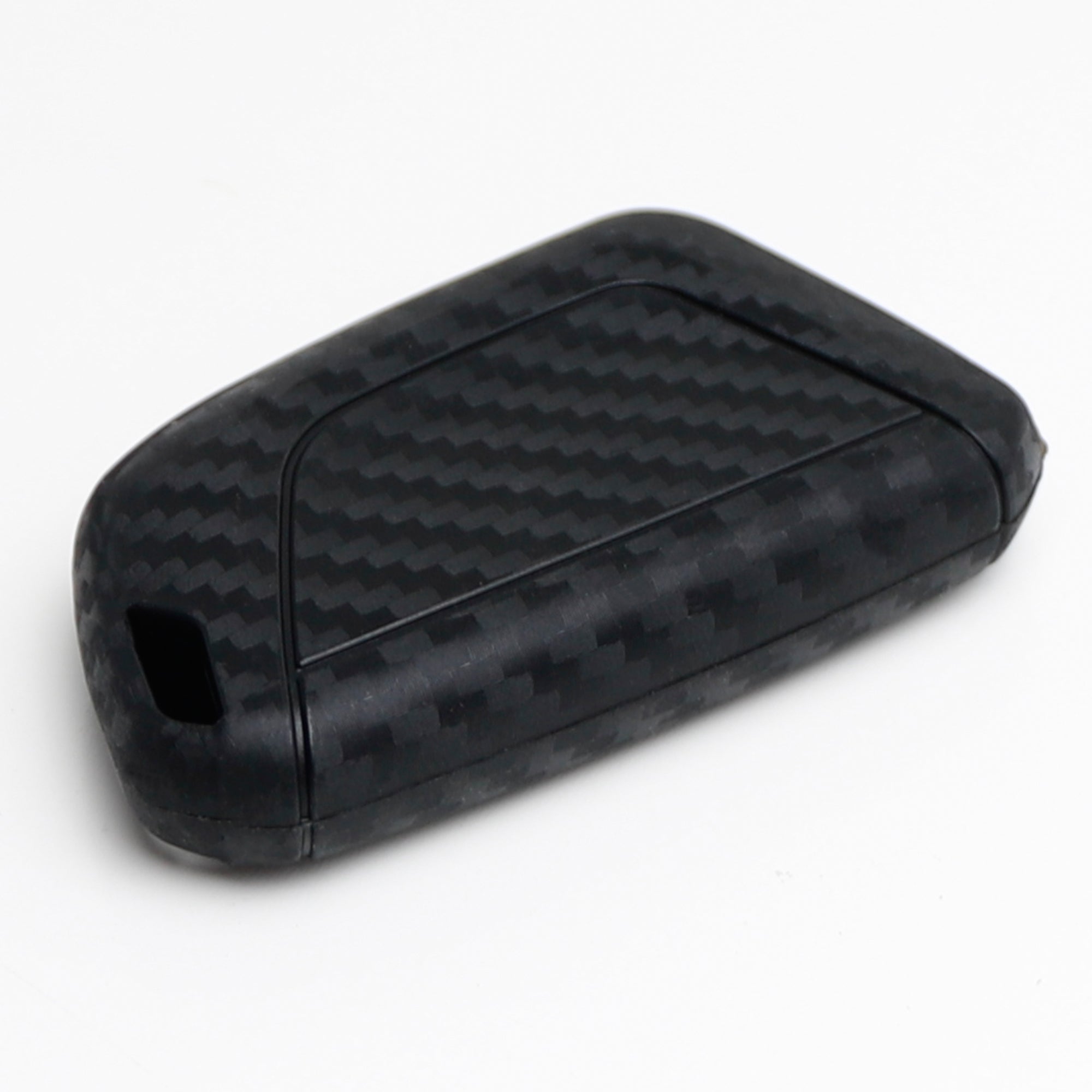 Carbon Fiber Pattern Silicone Key Fob Cover for 2020-2023 Chevy C8 Corvette Stingray - Durable Anti-Slip Protection - Perfect for Daily Use, Car Enthusiasts & Gift Giving