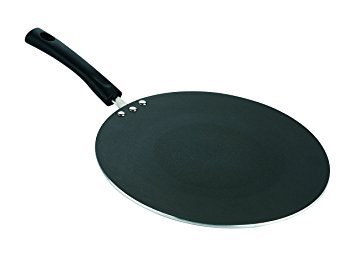 Vinod Induction-Friendly 250mm Concave Non-Stick Tawa Griddle - 10 Inch Indian Flatbread Cookware for Chapati, Dosa & Pancakes | Perfect for Stovetop & Induction Cooking