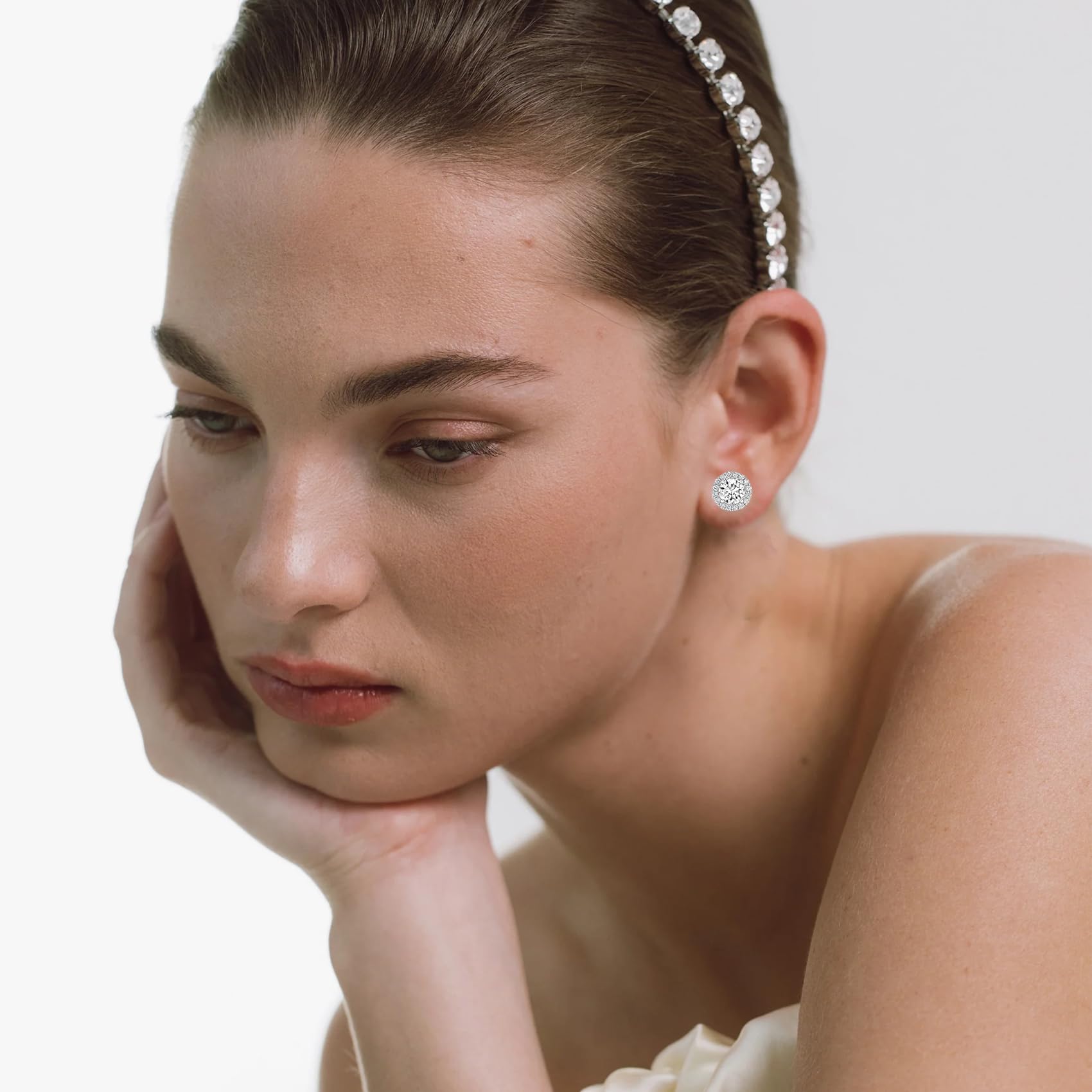 10 Pairs Sterling Silver Stud Earrings for Women - Hypoallergenic 925 Silver with 5A+ Cubic Zirconia - Dainty Cartilage Ear Studs Set | Perfect for Everyday Wear, Gifts & Special Occasions