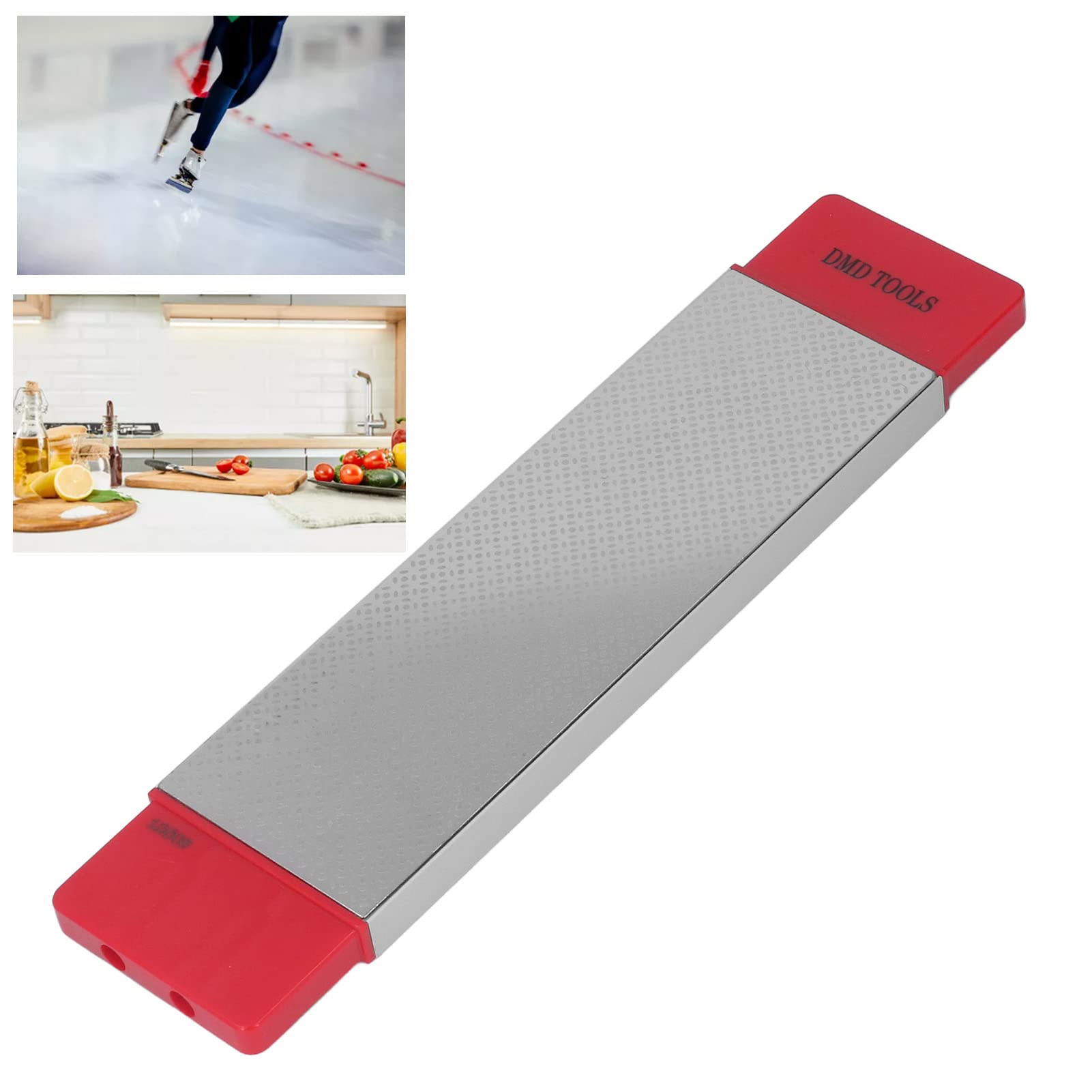 Dual Grit 360/1000 Diamond Sharpening Stone - Knife Sharpener for Skates, Garden Shears, Tools, Axes, Chisels & Shovels - Perfect for Home, Kitchen & Outdoor Use