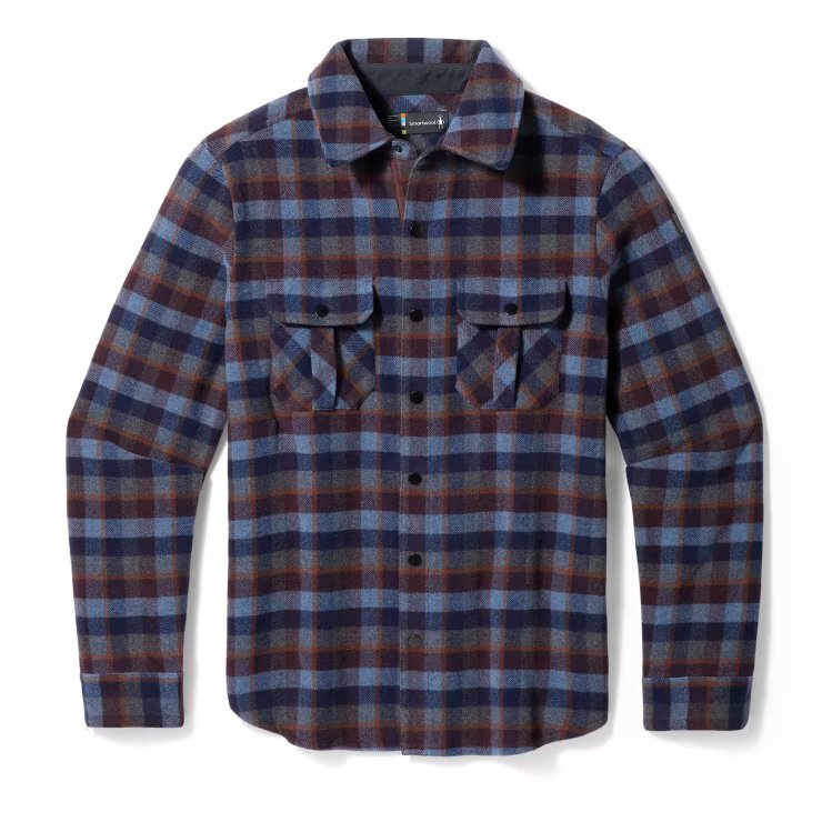 Men's Anchor Line Shirt Jacket - Lightweight Casual Button-Up Shirt Jacket for Outdoor & Travel | SW000122 | Perfect for Hiking, Camping and Everyday Wear