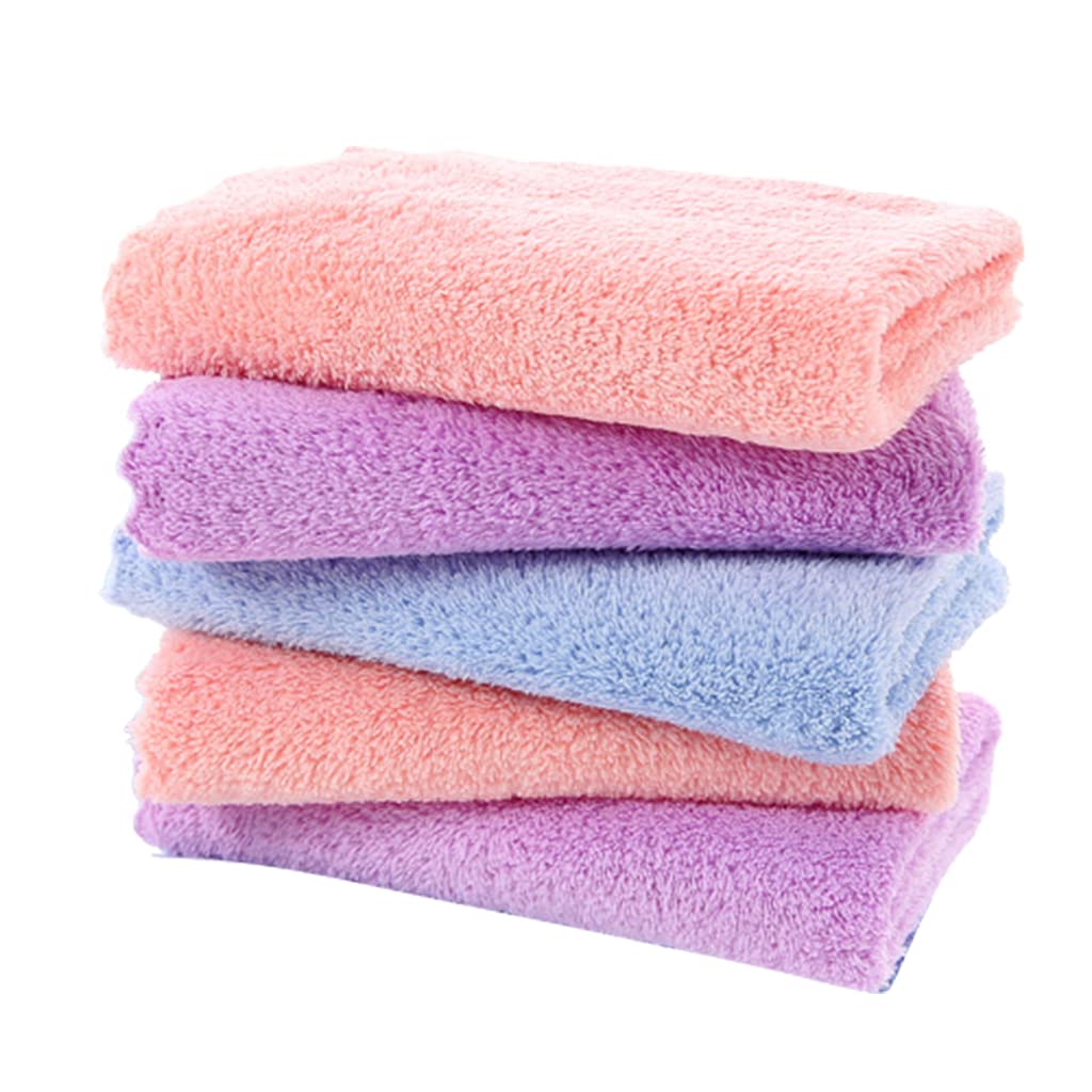 Yeahii 5pcs Thick Absorbent Kitchen Towels for Dishes & Car Washing