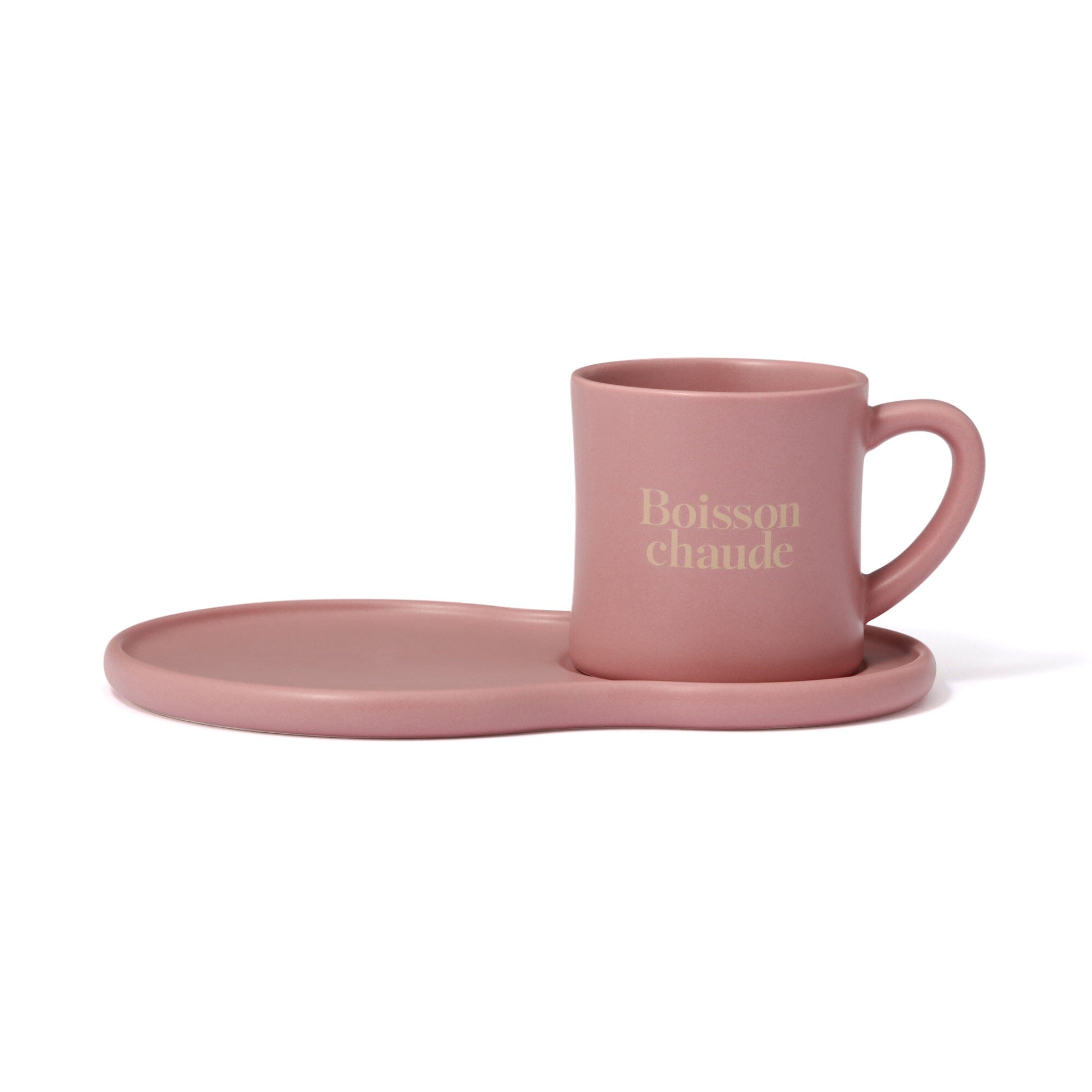 Pink Coffee Set - Elegant Cafe Style Tea & Espresso Cups with Saucers - Perfect for Home, Office, and Gift Giving
