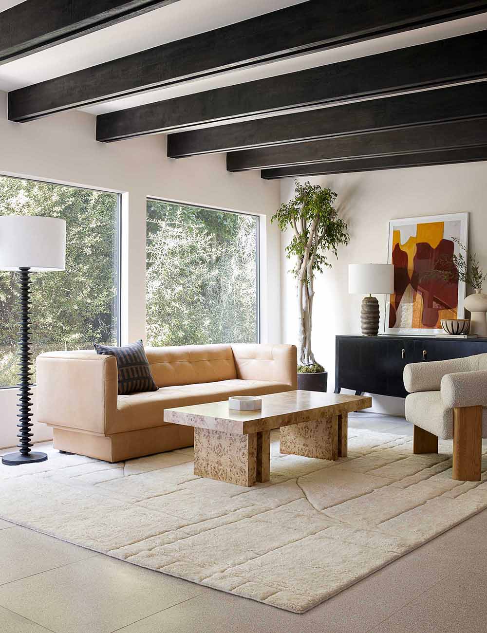 Regina Andrew Fishbone Floor Lamp - Modern Industrial Lighting for Living Room, Bedroom & Office - Adjustable Height & Stylish Design