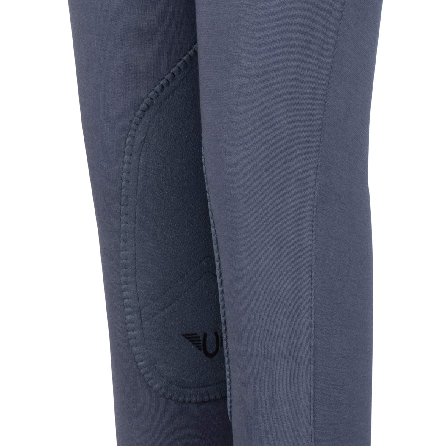TuffRider Kids' Equestrian Riding Jodhpurs - Low Rise Pull-On Design with Free Striped Socks | Perfect for Horseback Riding Lessons & Beginner Riders
