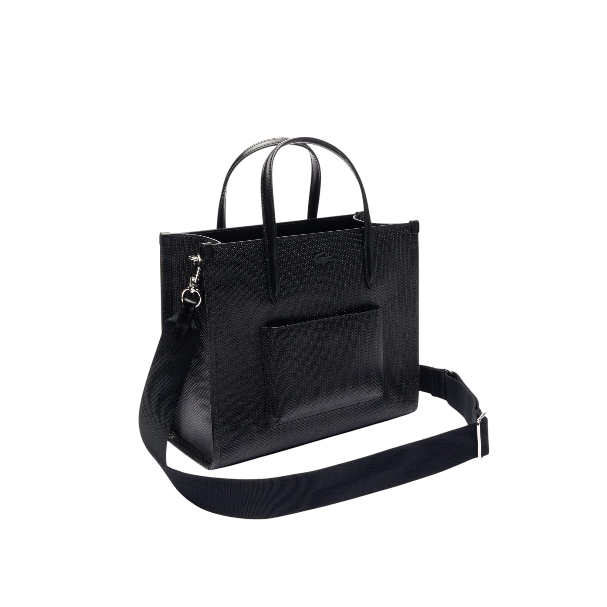 Lacoste Chantaco Small Leather Tote Bag for Women | Premium Genuine Leather Handbag | Perfect for Work, Travel & Everyday Use