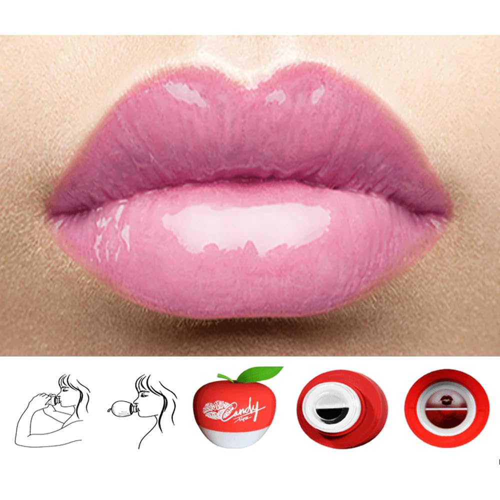 CANDYLIPZ Original Lip Plumping Enhancer Tool for Fuller Lips - Single-Lobed Style (Size S-M) | Achieve Natural-Looking Volume Instantly | Perfect for Daily Use, Special Occasions & Makeup Routines