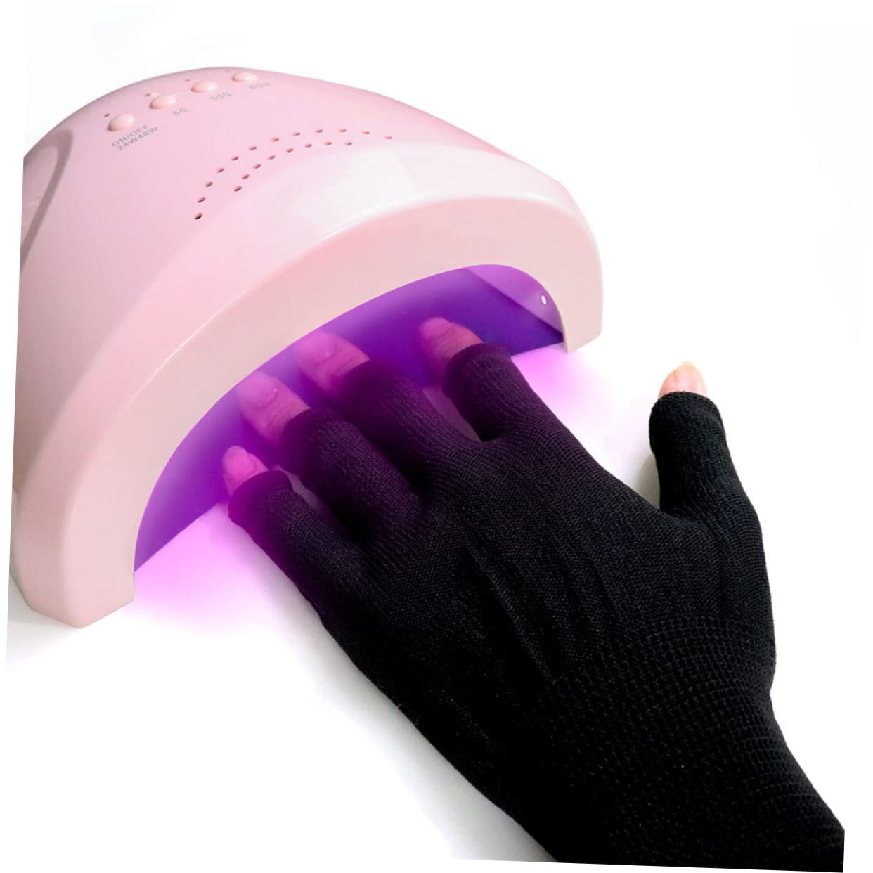 Beavorty 2 Pairs Nail Art Gloves - UV Protection for Gel Nails, Nail Building & Molding Gel Accessories - Perfect for Salon, DIY Manicure & Nail Extension at Home