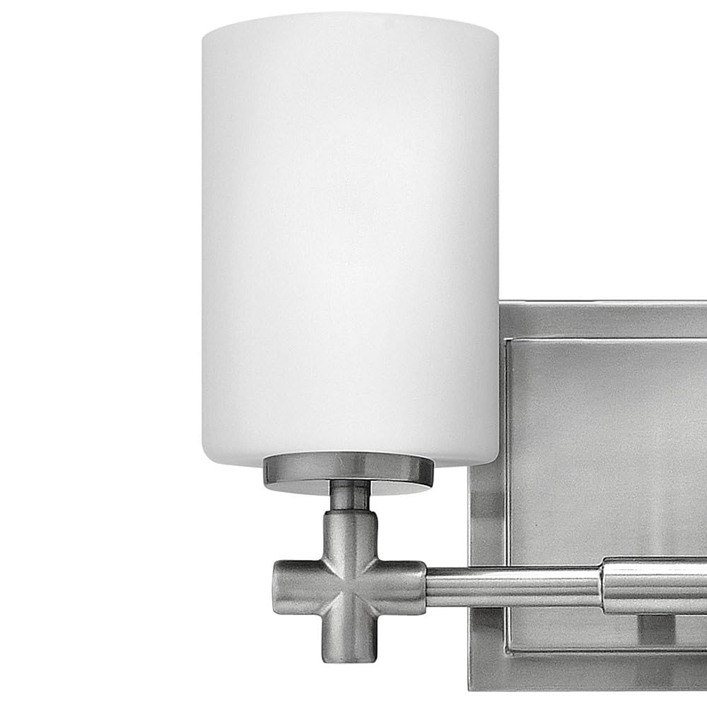 Hinkley Laurel Collection 2-Light Bathroom Vanity Light Fixture in Brushed Nickel - Perfect for Modern Bathrooms & Powder Rooms