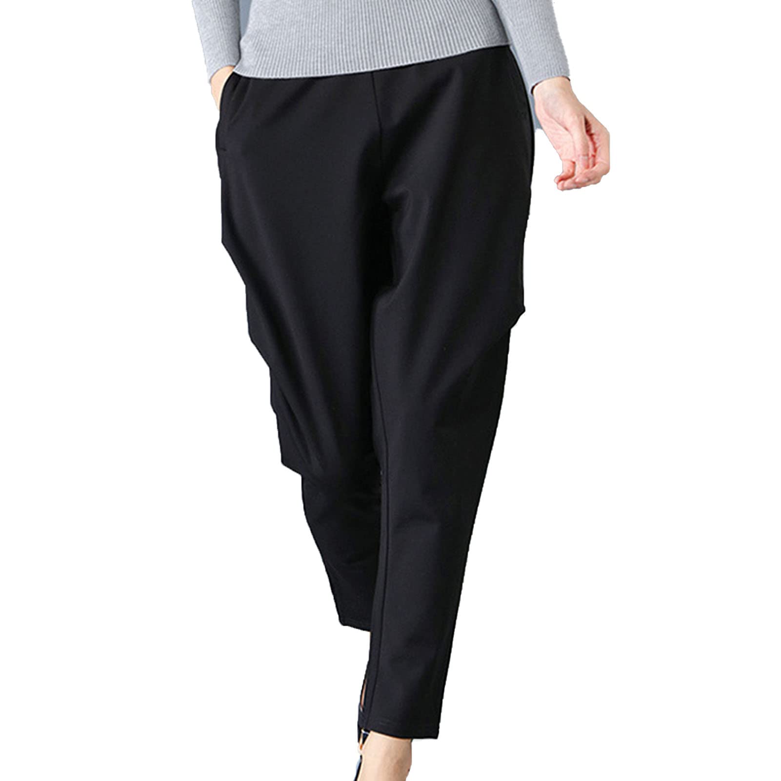 Women's High Waist Summer Harem Pants - Loose Lounge Pants with Pockets, Slim Fit Baggy Trousers for Yoga, Beach & Casual Wear