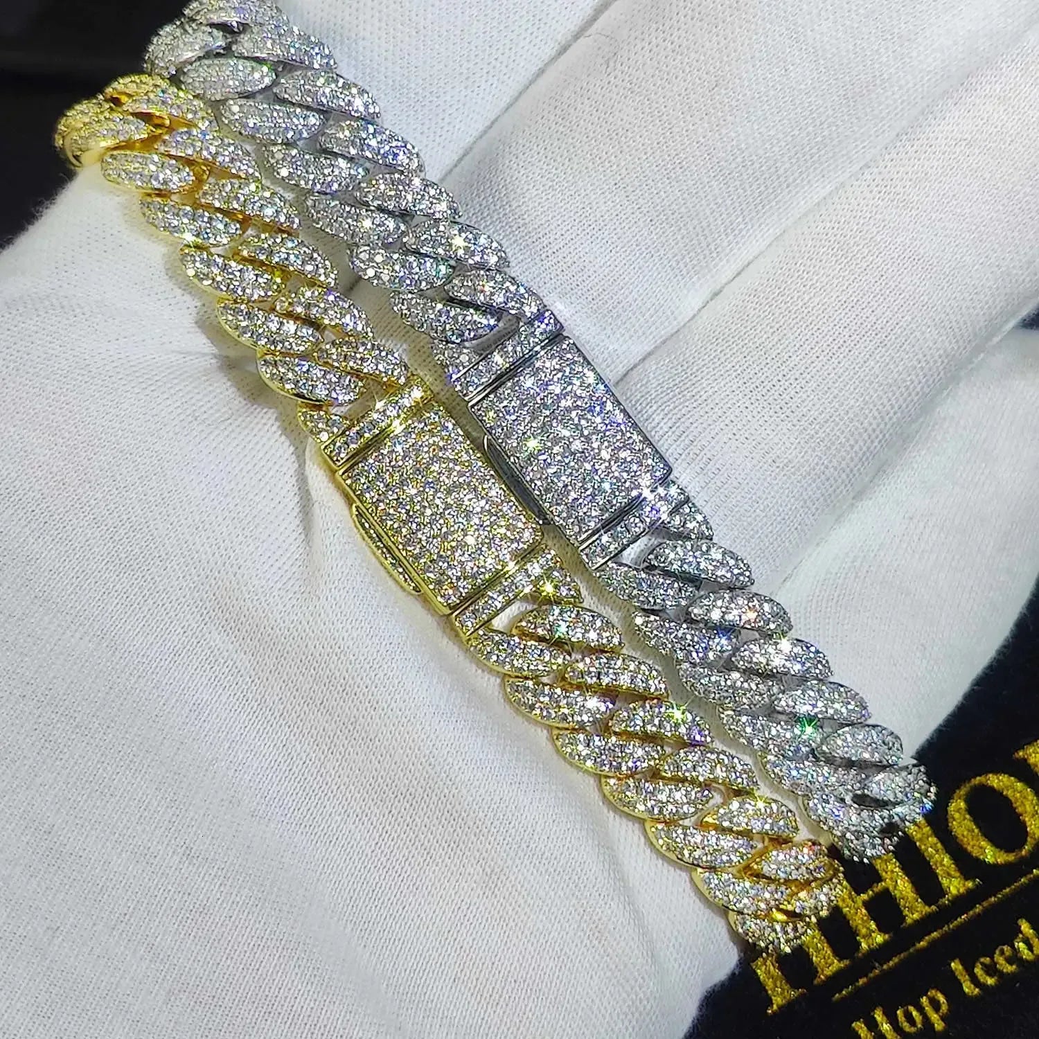 9 Iced Out VVS Diamond Moissanite Bracelet for Women - Luxury Tennis Bracelet with Genuine Moissanite Stones - Perfect for Parties, Weddings & Special Occasions