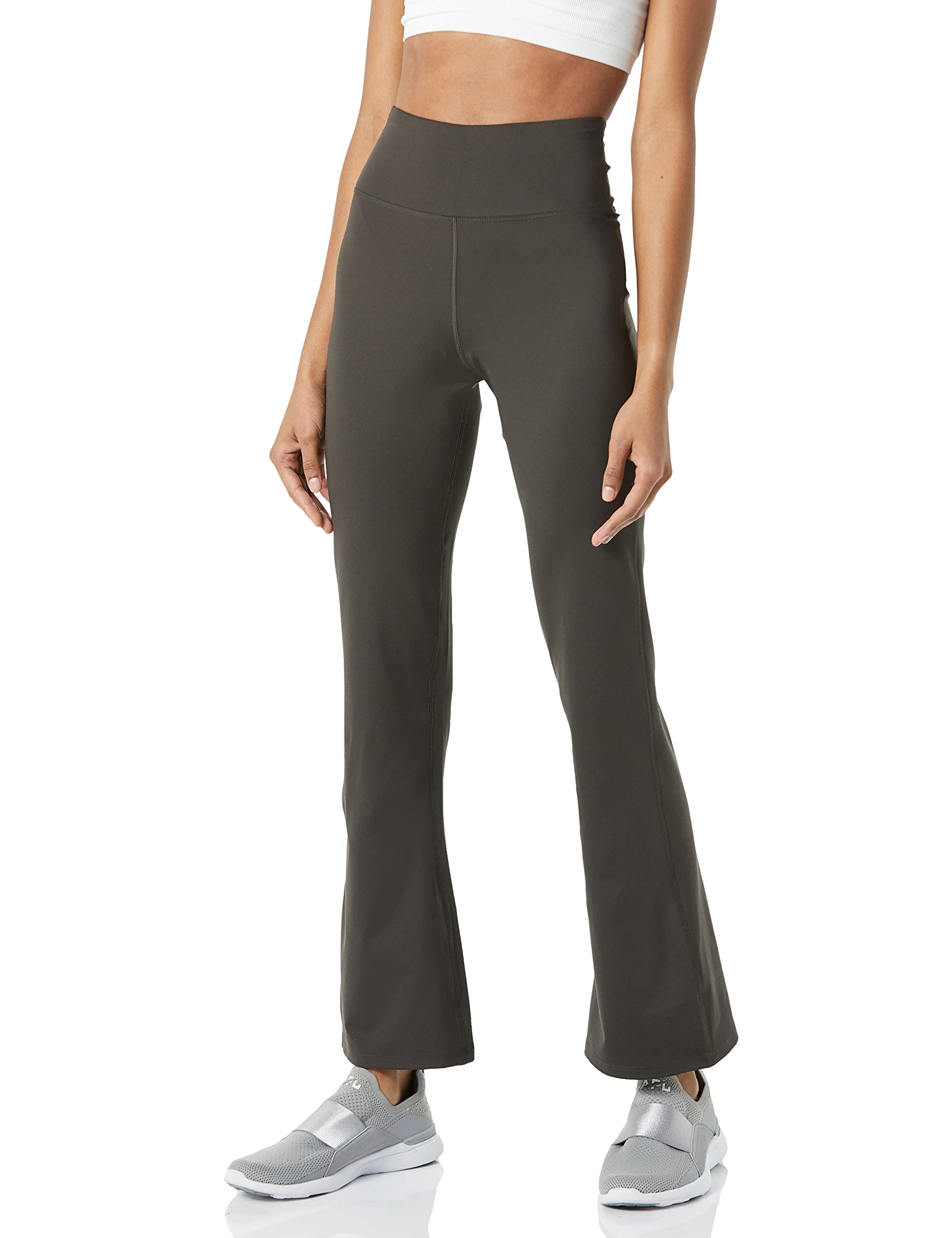 Amazon Essentials Women's Studio Sculpt Slim Bootcut Yoga Pants - High Waisted Workout Leggings for Yoga, Gym & Lounge Wear