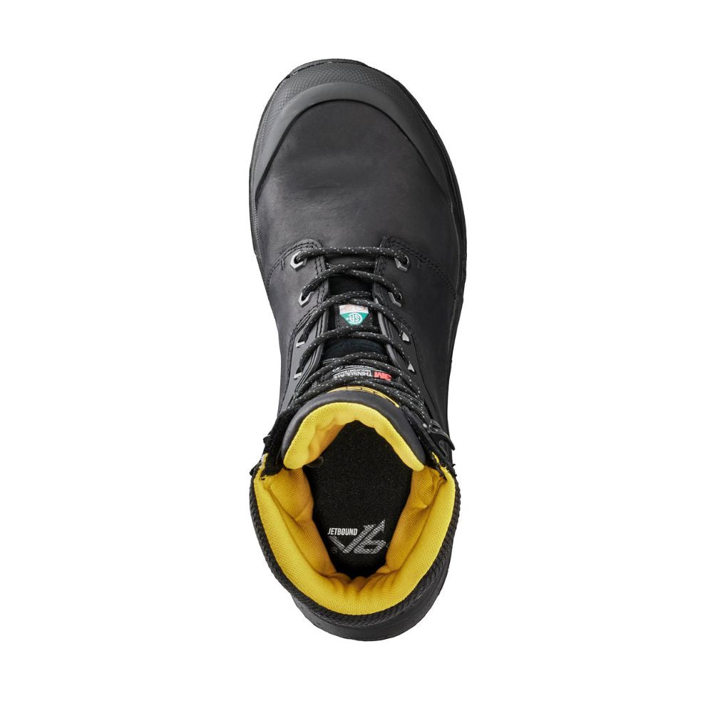 **Terra Carbine Men's 6-Inch Waterproof Composite Toe Work Boots TR0A8395BLK - Black Safety Shoes for Construction, Warehouse & Outdoor Work**
