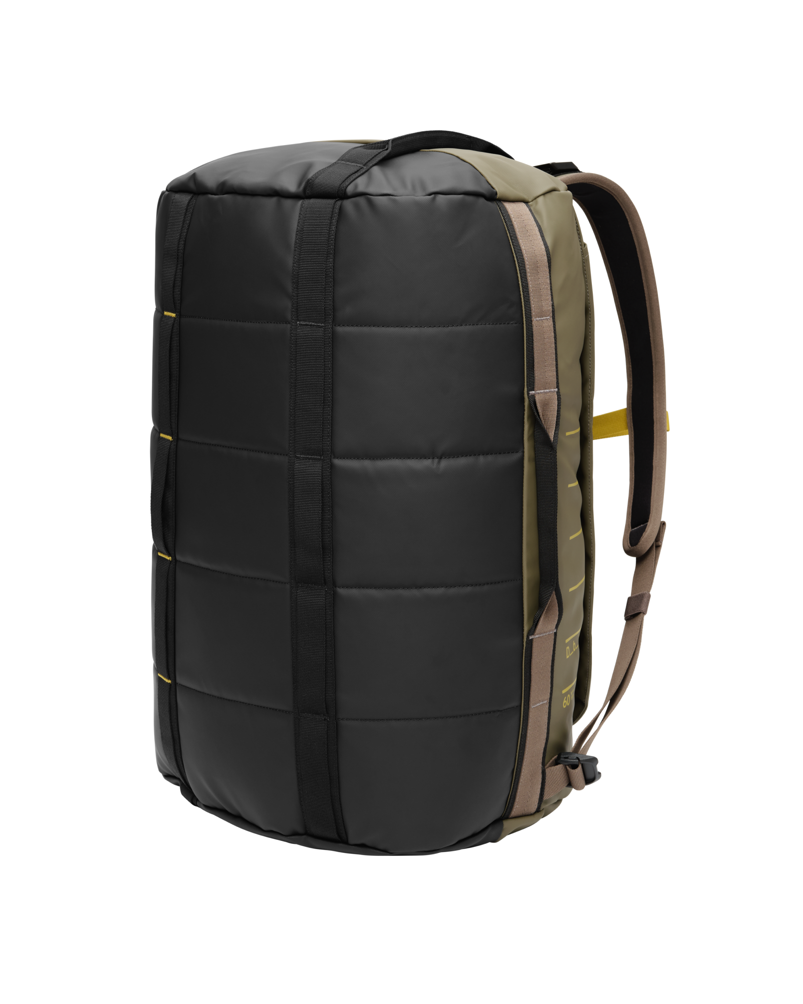DB Journey Roamer Duffel 60L - Large Travel Duffle Bag for Camping, Gym & Weekend Getaways | Water-Resistant Carry-On Luggage with Shoulder Strap