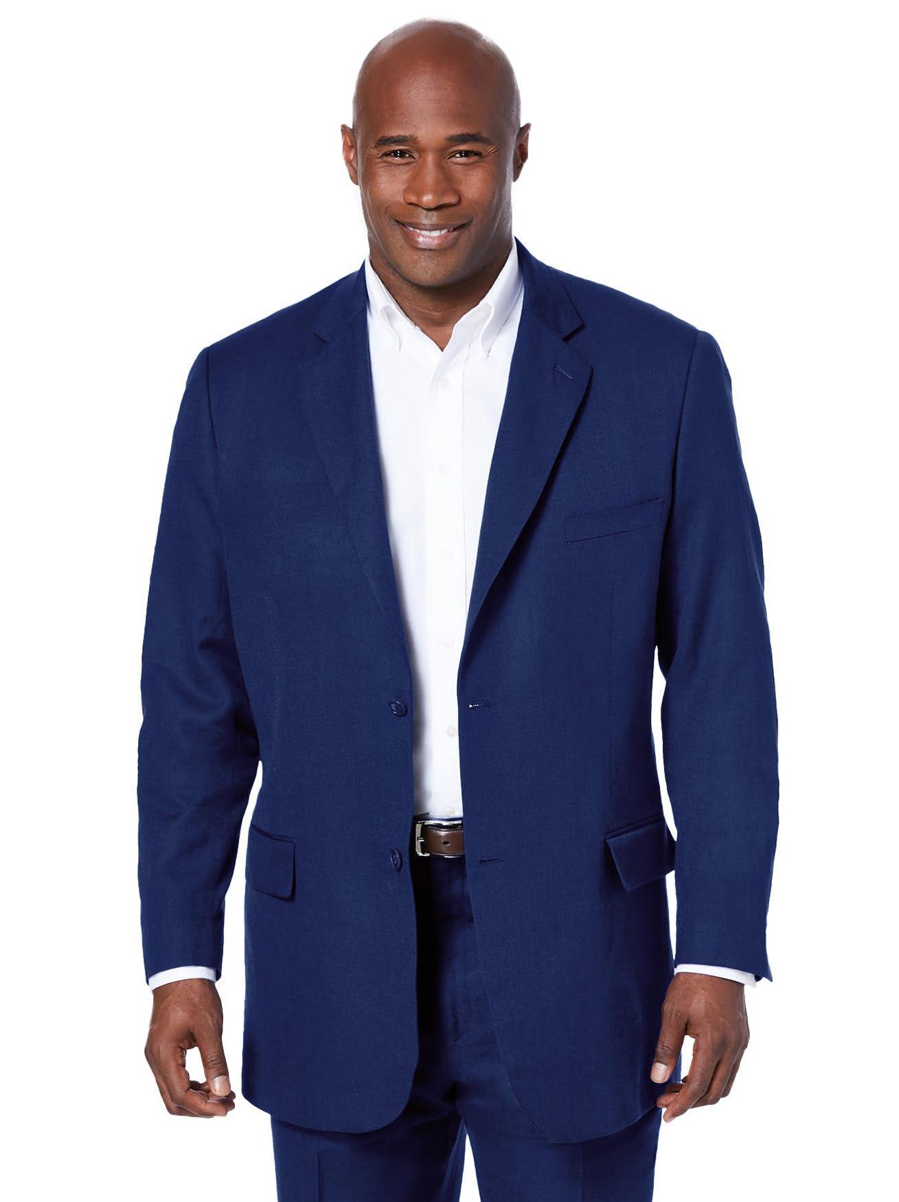 KS Island Men's Big & Tall Linen Blend Two-Button Suit Jacket | Lightweight Summer Blazer for Formal & Casual Wear | Perfect for Weddings, Office & Business Events