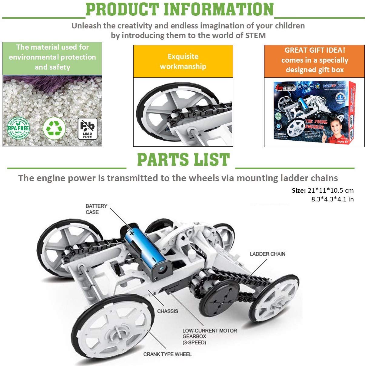 WISHKY STEM Toys for Kids Ages 8-12 | Science Kit & Engineering Projects for Young Builders | Mechanical Learning Toys for Boys & Girls 8-14 | Perfect Birthday Gift for Classroom & Home STEM Activities