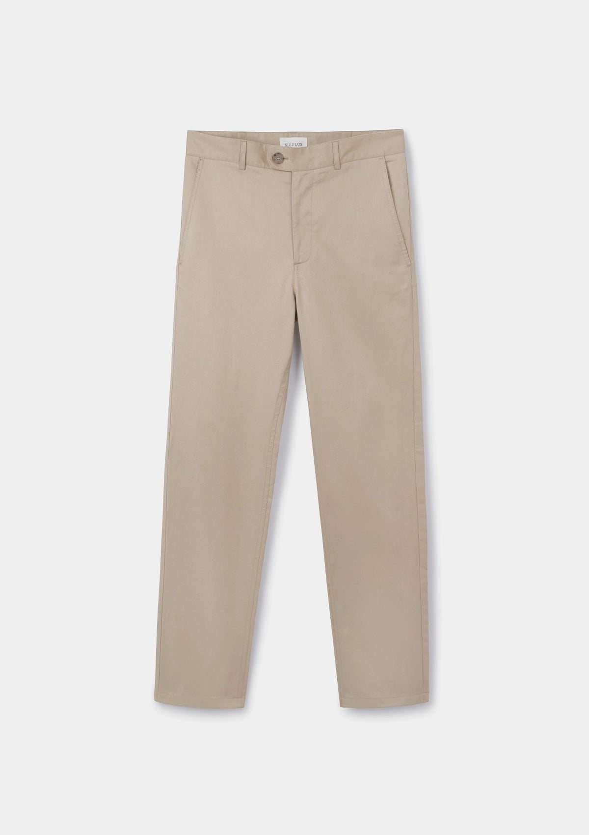 Beige Cotton Linen Casual Trousers for Women - Comfortable Summer Pants with Elastic Waist - Perfect for Travel, Beach & Everyday Wear