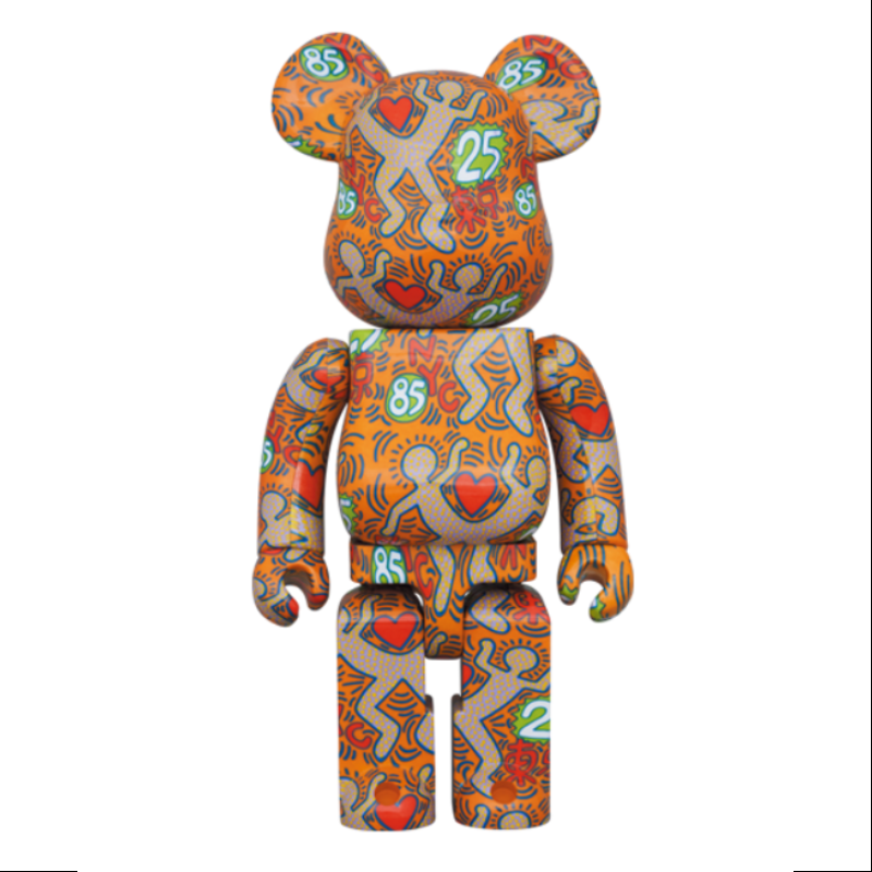 Bearbrick Keith Haring Special 400% & 100% Be@rbrick 2024 Limited Edition Collectible Figure - Perfect for Home Display, Office Decor, and Anime Gift