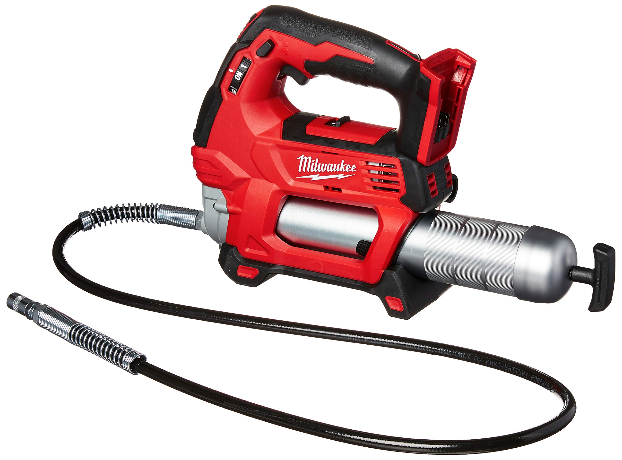 Milwaukee 2646-20 M18 2-Speed Grease Gun Bare Tool - Heavy Duty Cordless Grease Gun for Automotive, Industrial & Farm Equipment Maintenance