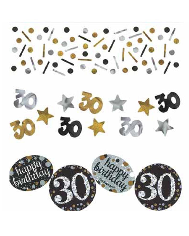 30th Birthday Sparkling Confetti - 34g Pack for Anniversary, Wedding & Party Decorations - Perfect for Celebrations, Events & Special Occasions