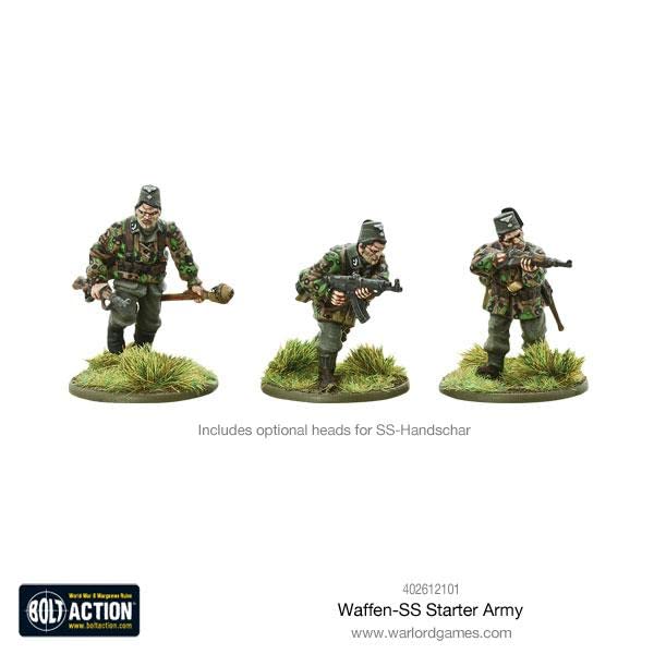 Warlord Games Bolt Action: Waffen SS Starter Army - WWII German Miniature Wargaming Set for Tabletop Battles & Historical Strategy Games