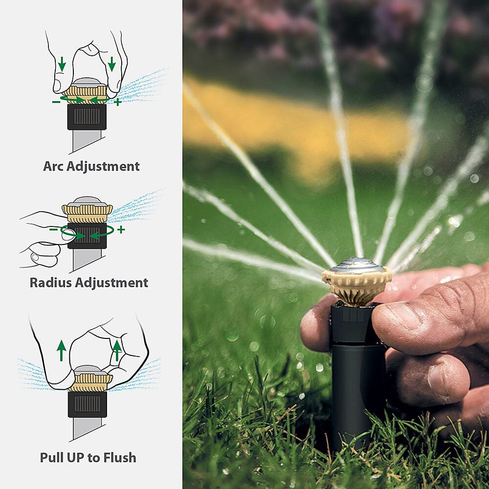 Rain Bird R-VAN24 Adjustable Arc Sprinkler Nozzles - Female Thread (17ft 24ft) | Perfect for Lawn Irrigation, Garden Watering & Landscape Maintenance