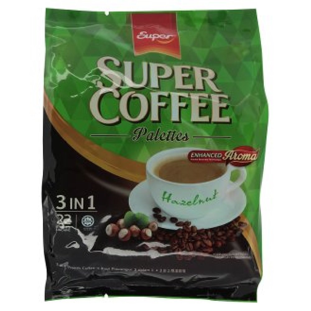 Super 3-in-1 Hazelnut Flavored Instant Coffee Sticks - 20g Each (66 Sticks Total) - Perfect for Office, Travel & Home Brewing