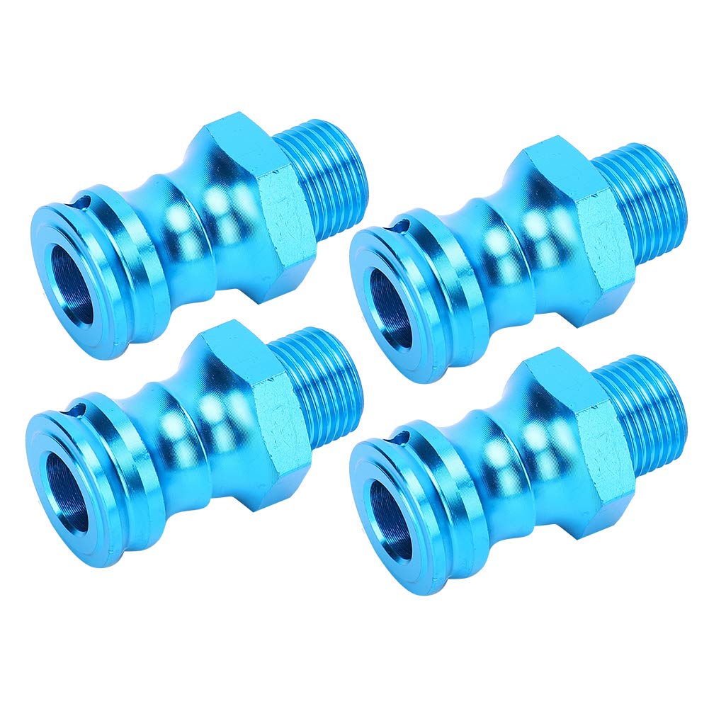 Alomejor 4pcs 17mm Hex RC Wheel Hub Extensions - 23mm Wheel Extension Adapters with Hex Driver Screwdriver for 1/8 Scale RC Cars & Trucks - Perfect for Off-Road Racing and Crawler Upgrades