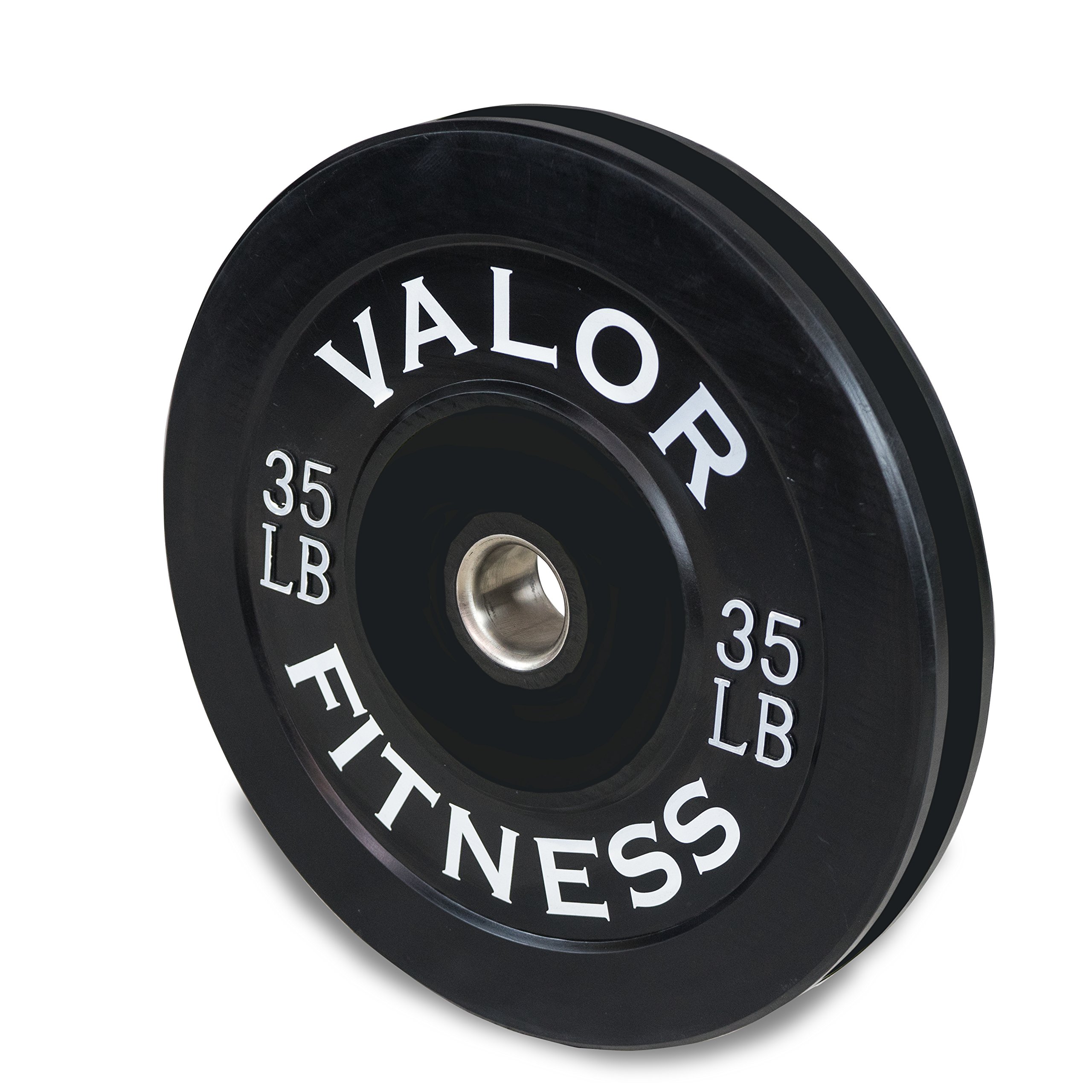 Valor Fitness BP Rubber Olympic Bumper Weight Plates for Barbells - Cross Training, Strength & Conditioning, Weight Lifting - Multiple Weight Options (10-45 lbs) - Perfect for Home Gyms, CrossFit Boxes & Powerlifting Training