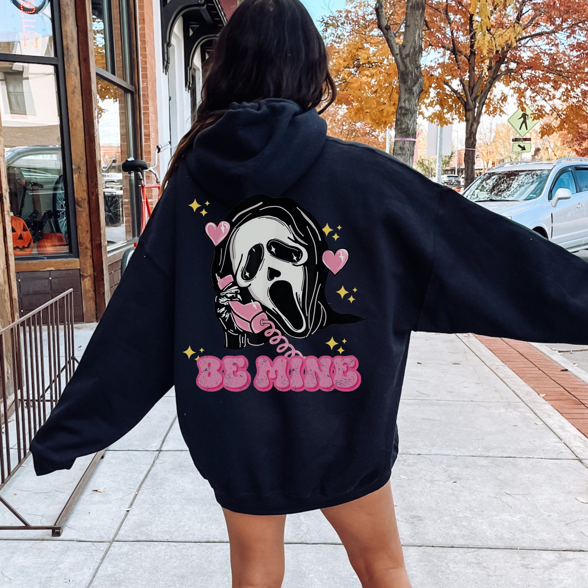 Ghostface Scream Hoodie - Spooky Horror Aesthetic Sweatshirt for Halloween & Goth Fashion | Perfect for Horror Fans, Cosplay & Scary Movie Nights