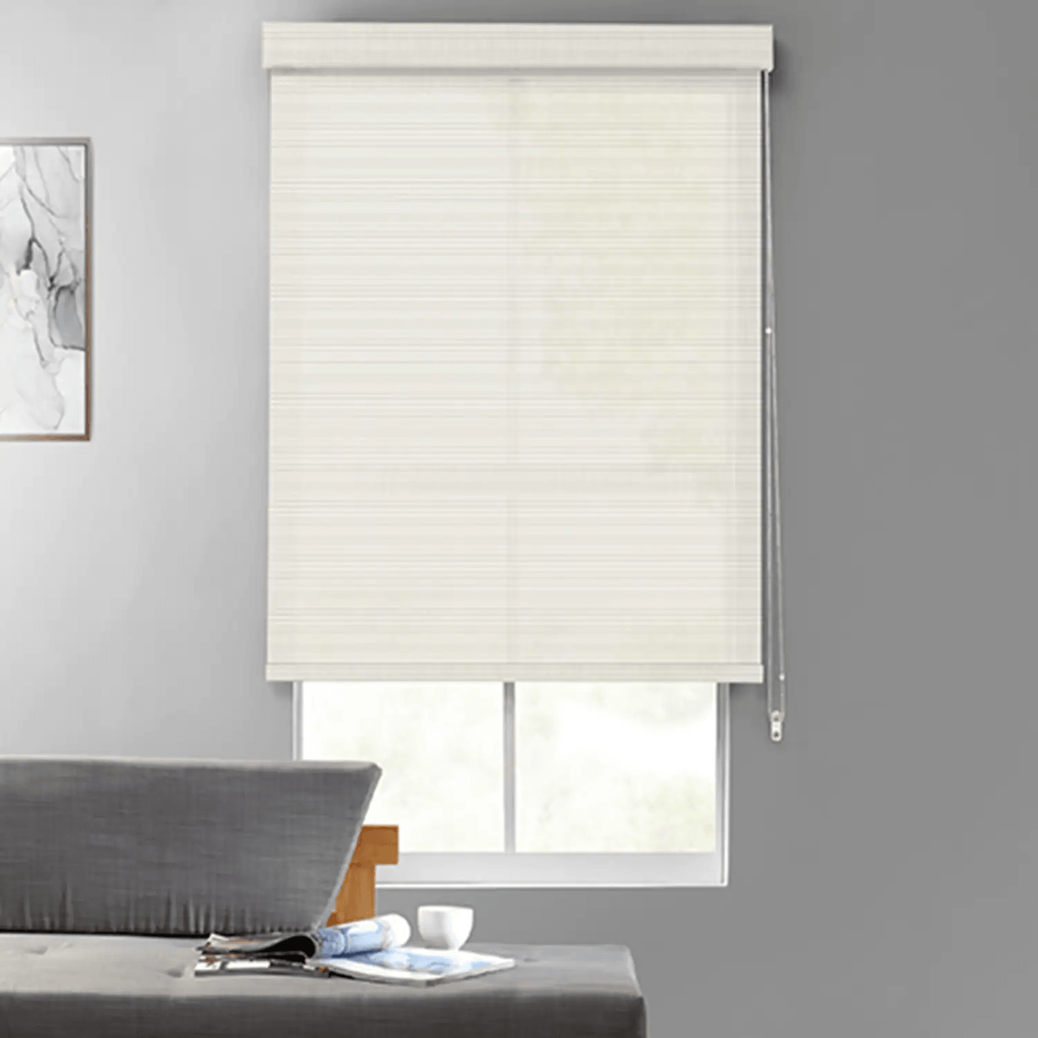 Eton Textured Room Darkening Roller Shades - Blackout Window Coverings for Bedroom & Nursery - Perfect for Light Control and Privacy