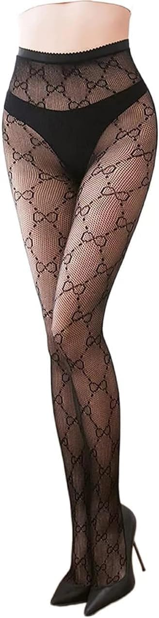 Sexy Fishnet Stockings for Women - Fashion Letter Tights, Lace Leggings & Sheer Tights | Perfect for Parties, Date Nights & Cosplay