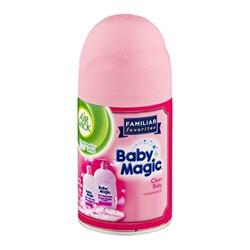 Air Wick Freshmatic Automatic Spray Air Freshener Refill - Baby Magic Scent, 6.17 oz | Long-Lasting Fragrance for Home, Bathroom & Nursery | Safe & Convenient Air Freshener Solution