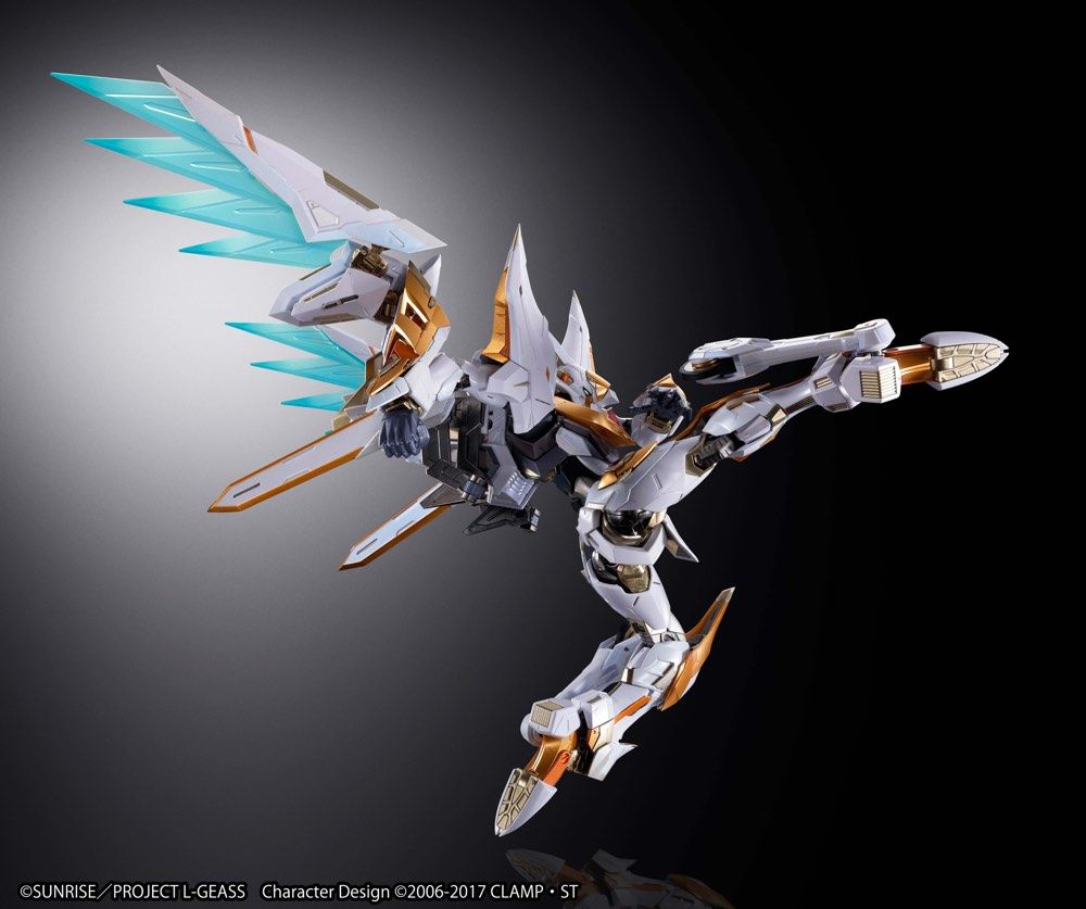 Bandai Metal Build Dragon Scale Code Geass: Lelouch of the Rebellion Z-01Z Lancelot Albion Collectible Action Figure - Anime Model Kit for Display & Gifts