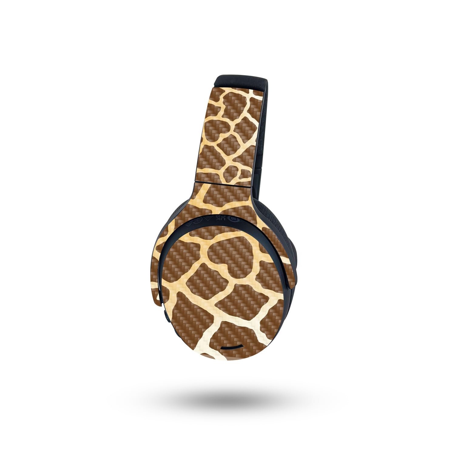 Premium Carbon Fiber Skin for Skullcandy Crusher ANC 2 Headphones - Giraffe Pattern | Protective & Durable Textured Cover | Easy to Apply & Remove | Perfect for Travel, Gym & Daily Use