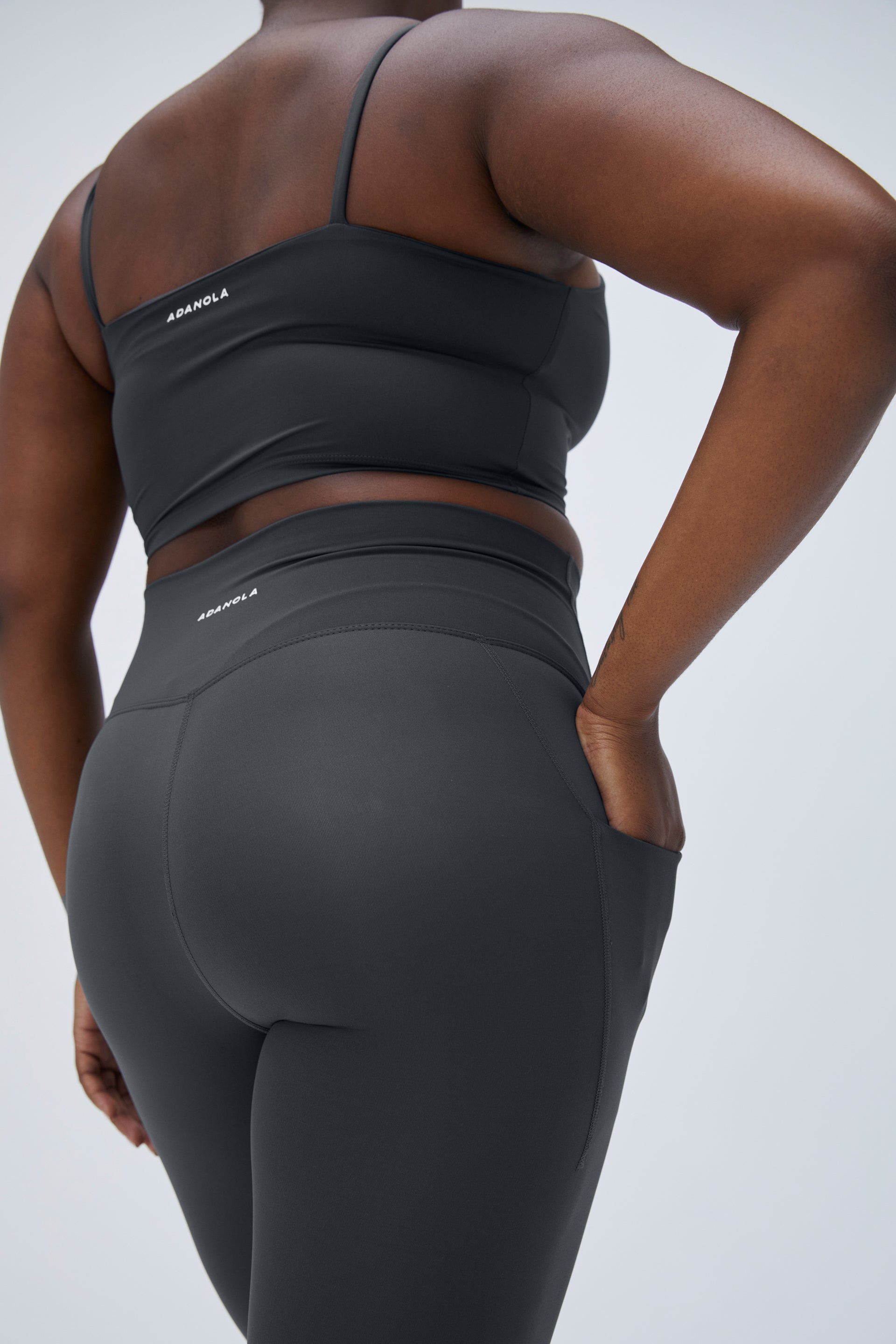 Ultimate Pocket Leggings for Women - High Waisted Yoga Pants with Side Pockets - Graphite Grey - Perfect for Workouts, Running, Travel & Everyday Wear