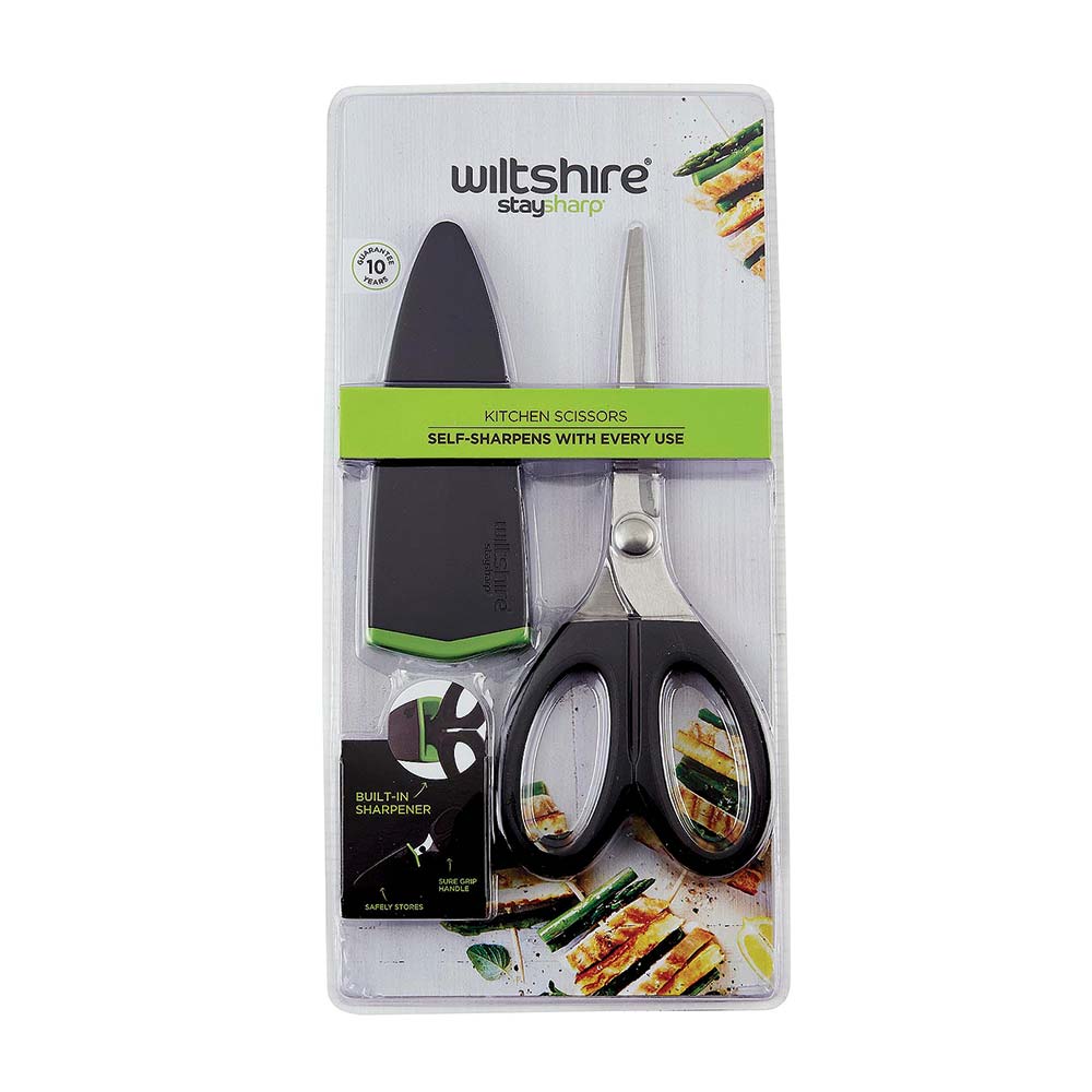 StaySharp Premium Stainless Steel Scissors - Ultra Sharp Blades for Crafting, Sewing, Office & Home Use - Ideal for Fabric, Paper, Cardboard Cutting