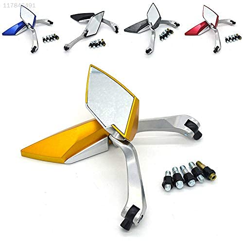 Ubersweet® 2029 Imported Motorcycle Rearview Mirror - Anti-Fall Safety Mirror for Harley, Honda, Yamaha - Perfect for Cruiser, Touring & Street Bikes