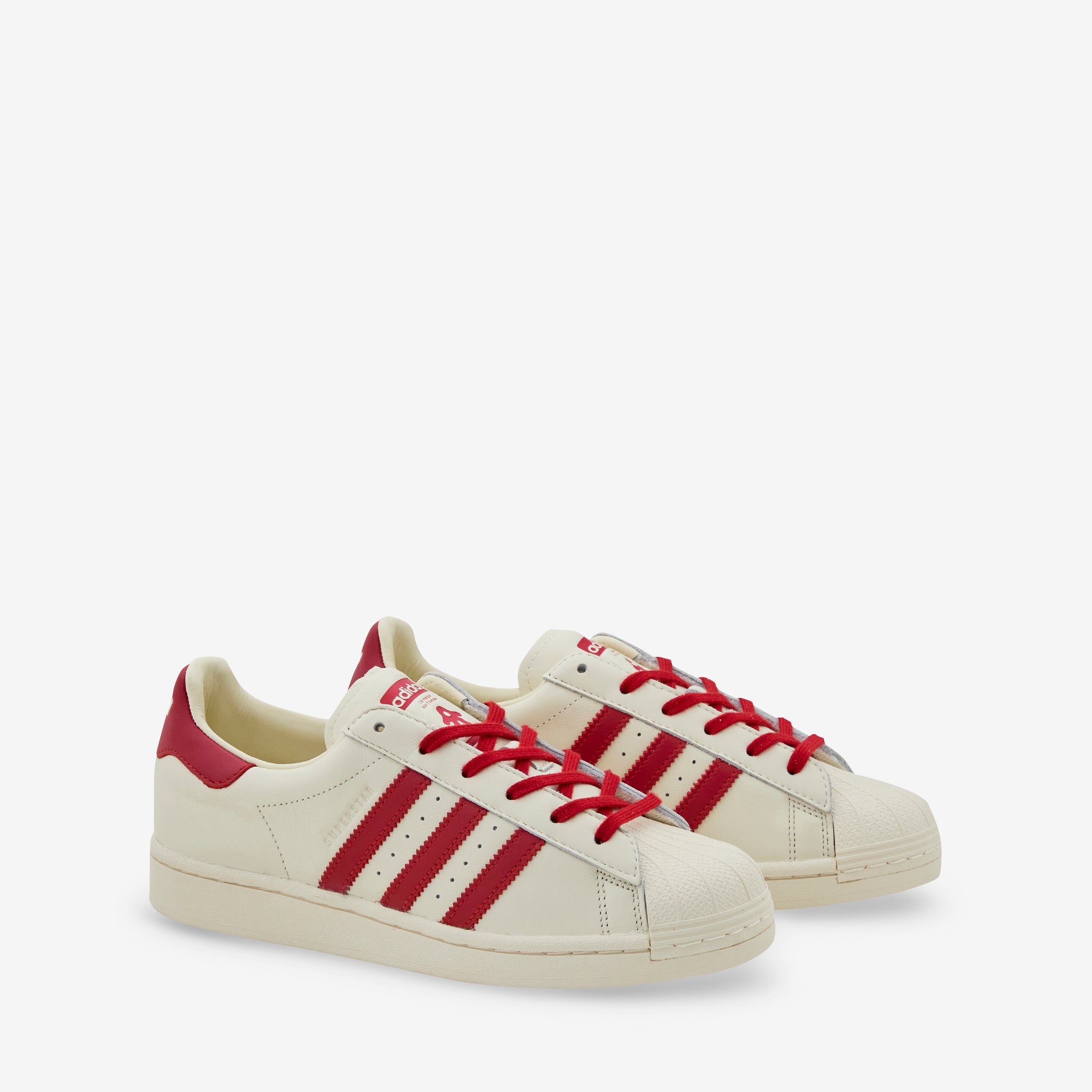 Avavav Women's Superfinger Superstar Sneakers in Scarlet, Cream White - Stylish & Comfortable for Casual Wear, Work & Everyday Fashion