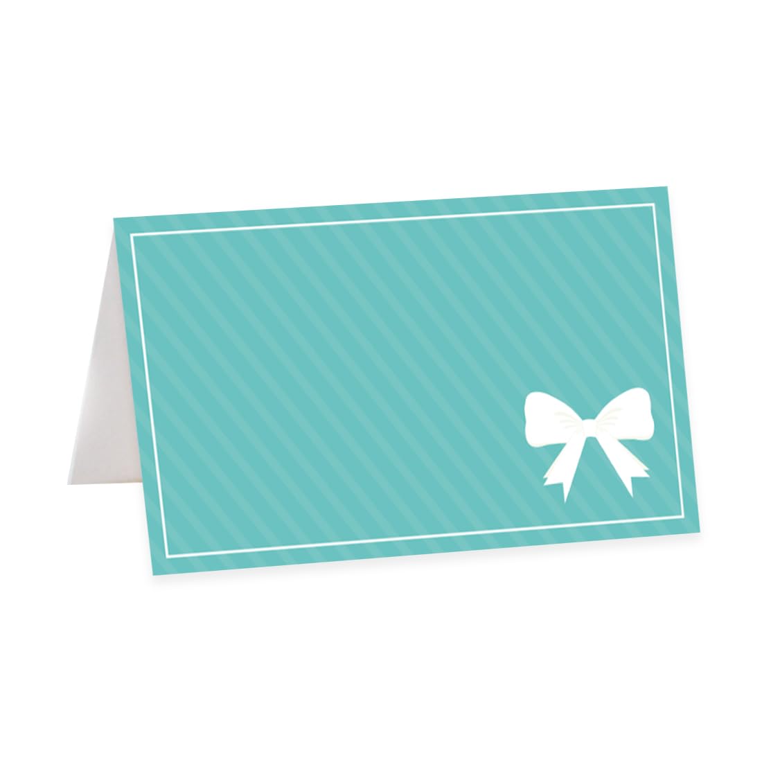 Andaz Press Diamond Inspired Table Tent Place Cards - 20-Pack Blank Name Cards for Wedding, Baby Shower, Bridal & Graduation Parties - Elegant Table Settings & Seat Placement for Events & Celebrations