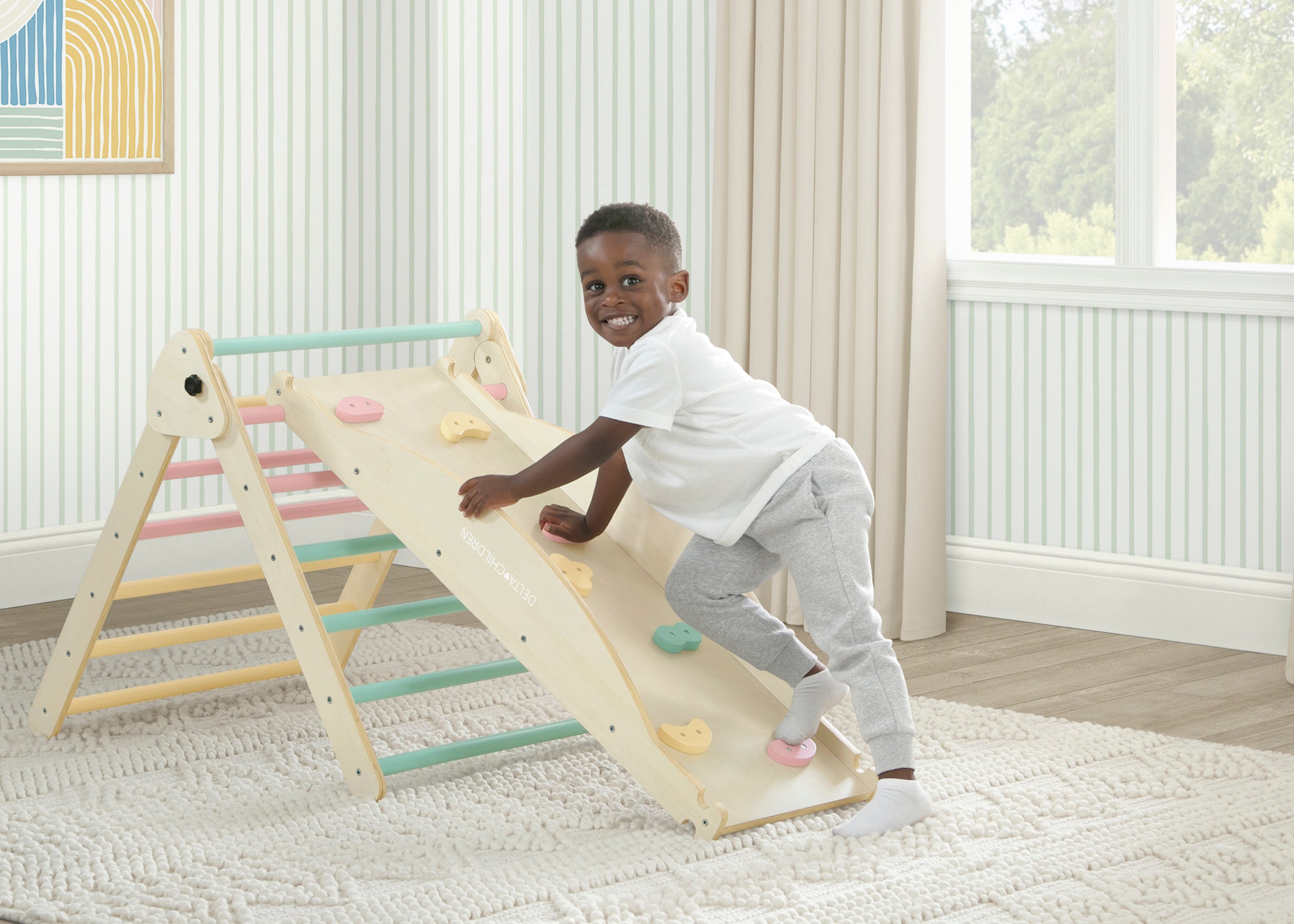 Lil’ Climber Gym - Indoor Climbing Playground for Toddlers & Kids | Safe Home Play Equipment for Active Children | Perfect for Playrooms, Daycares & Indoor Play Areas