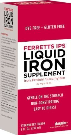 IPS Liquid Iron Supplement - High Absorption Iron Drops for Energy & Immunity (Pack of 8) | Supports Anemia Relief & Vitality Boost - Perfect for Adults & Kids Daily Health Routine