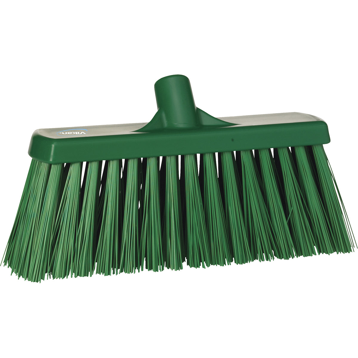 13 Vikan Heavy Duty Push Broom - Commercial Grade Cleaning Broom for Indoor/Outdoor Use - Durable Bristles for Sweeping Floors, Garages & Driveways