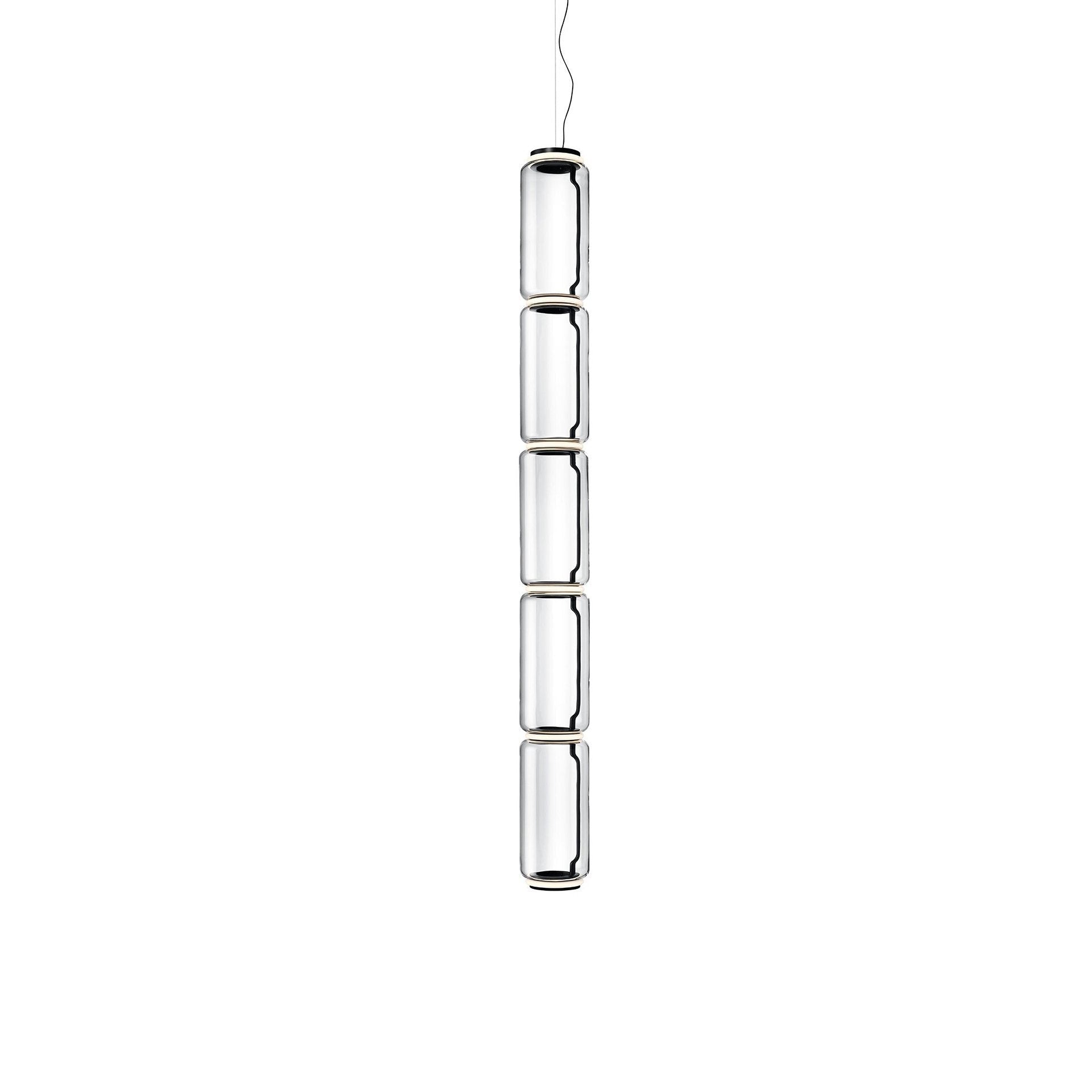 Modern Noctambule Pendant Light - Sleek Glass Hanging Lamp for Dining Room, Kitchen Island & Bedroom Decor - Energy Efficient LED Lighting Fixture